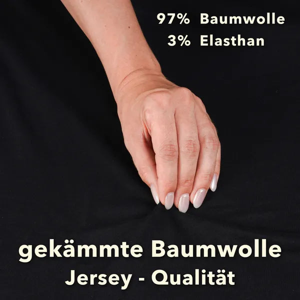 Premium Spannbettlaken 90x200 – passt bis 100x220 cm - Schwarz - Qualität - mobile