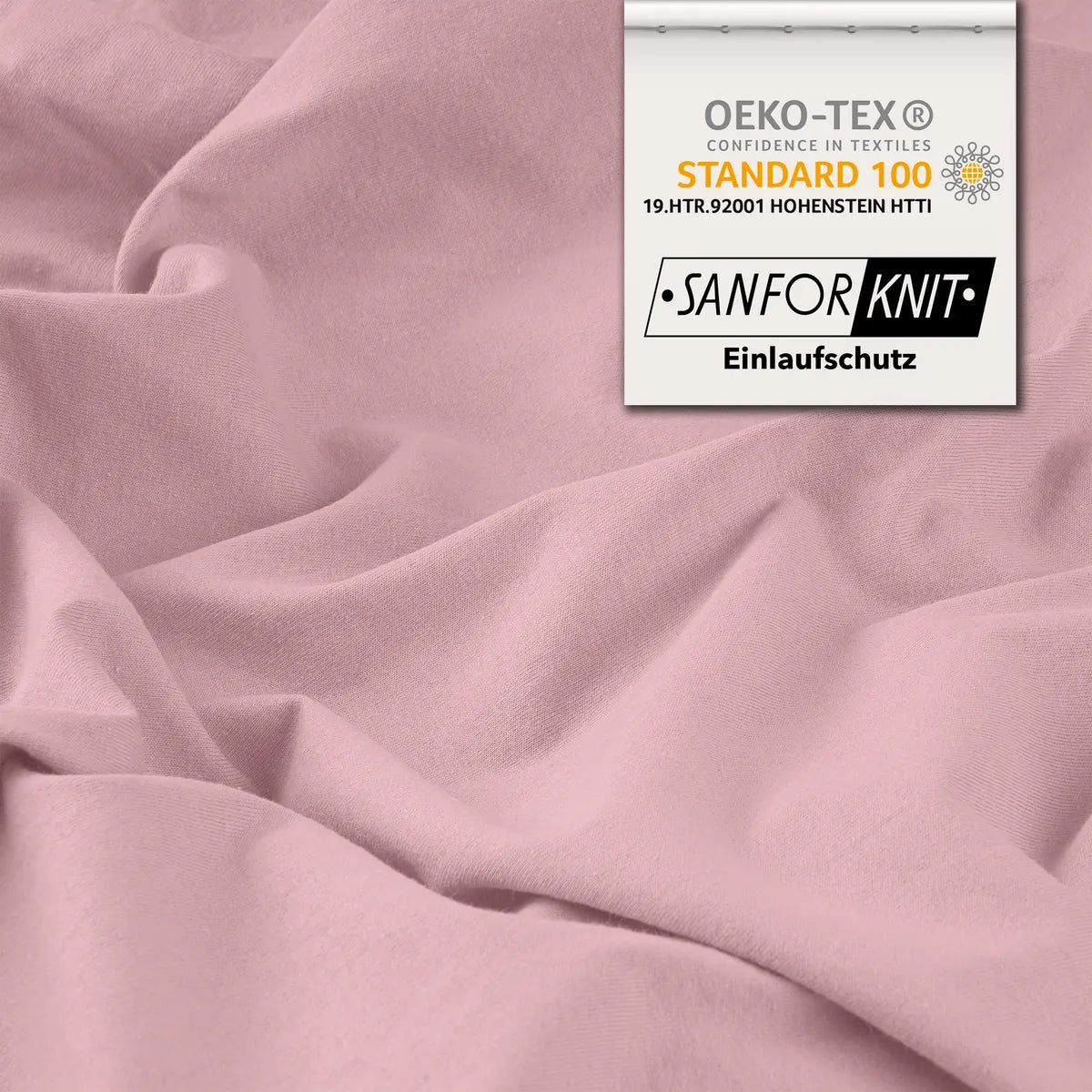 Premium Spannbettlaken 90x200 – passt bis 100x220 cm - Puder - Detail