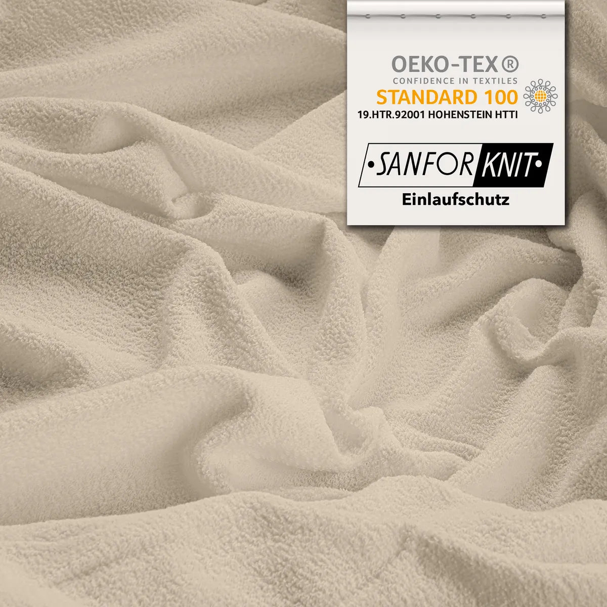 Basic Frottee Spannbettlaken 90x200 - Creme - Detail